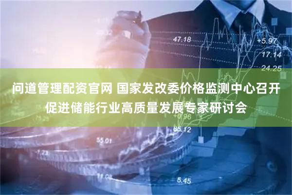 问道管理配资官网 国家发改委价格监测中心召开促进储能行业高质量发展专家研讨会