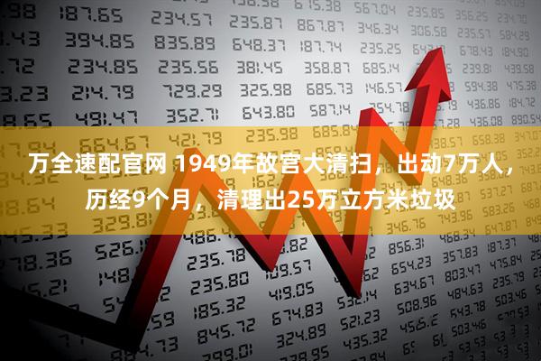万全速配官网 1949年故宫大清扫，出动7万人，历经9个月，清理出25万立方米垃圾